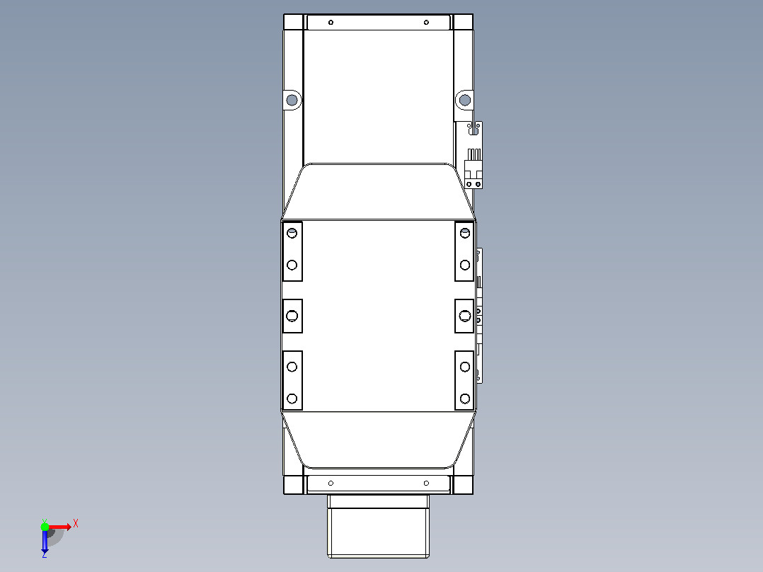 滚珠丝杠直线轴内置导轨TPA-GCR-150-2010C-L100-MP-M75-N3俯视图