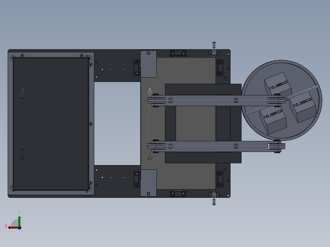 测试工装后视图