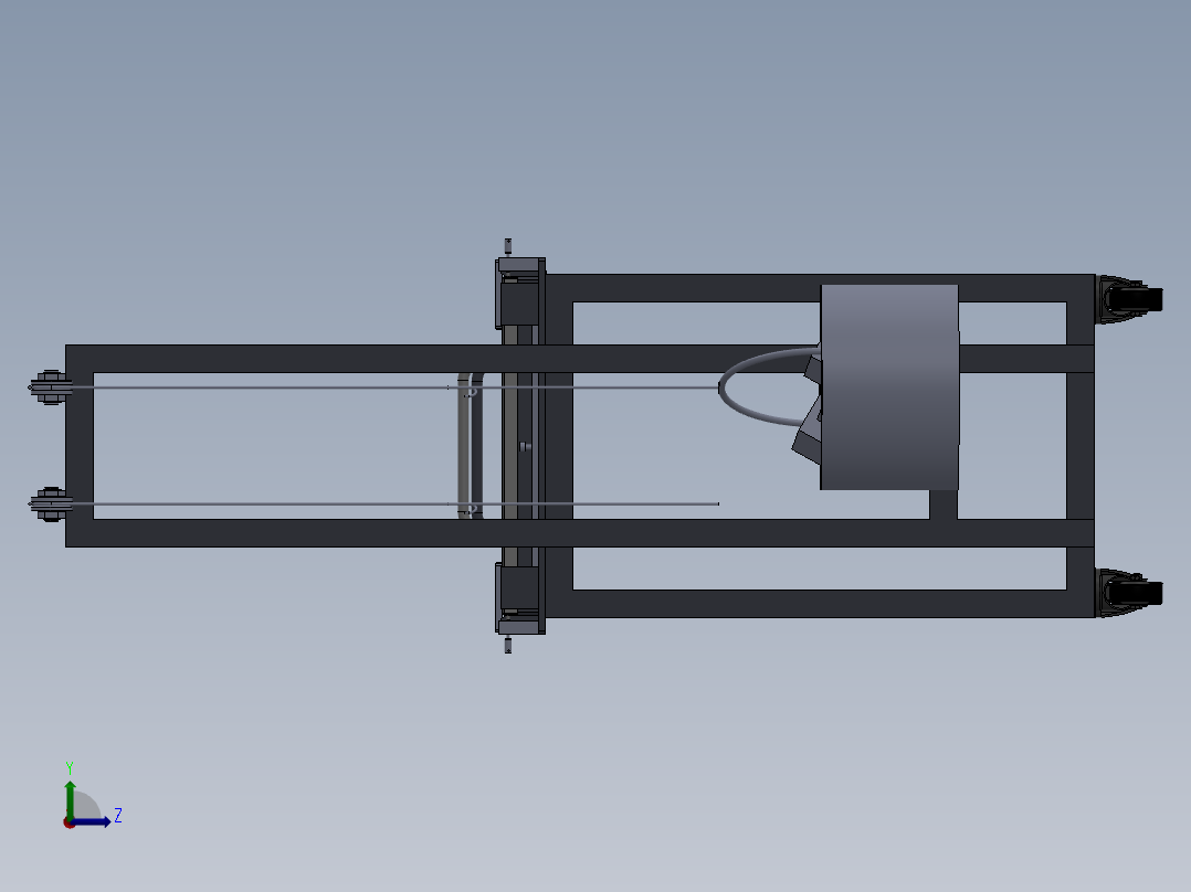 测试工装左视图