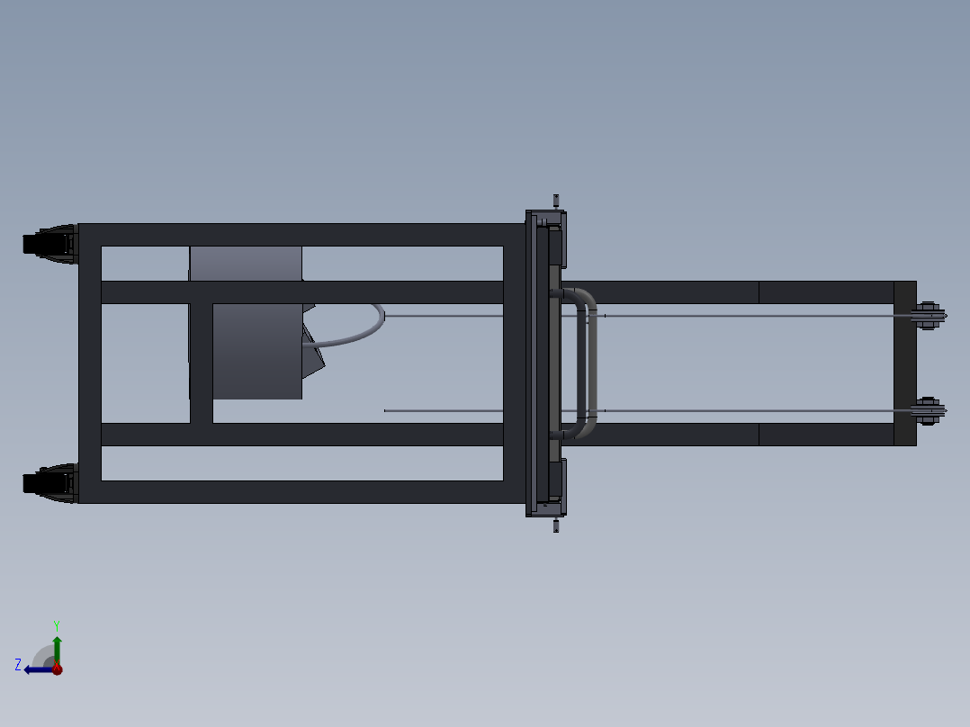 测试工装右视图