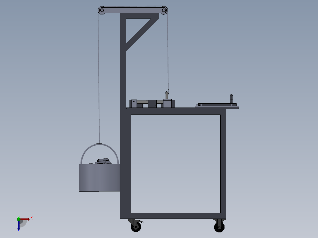 测试工装俯视图