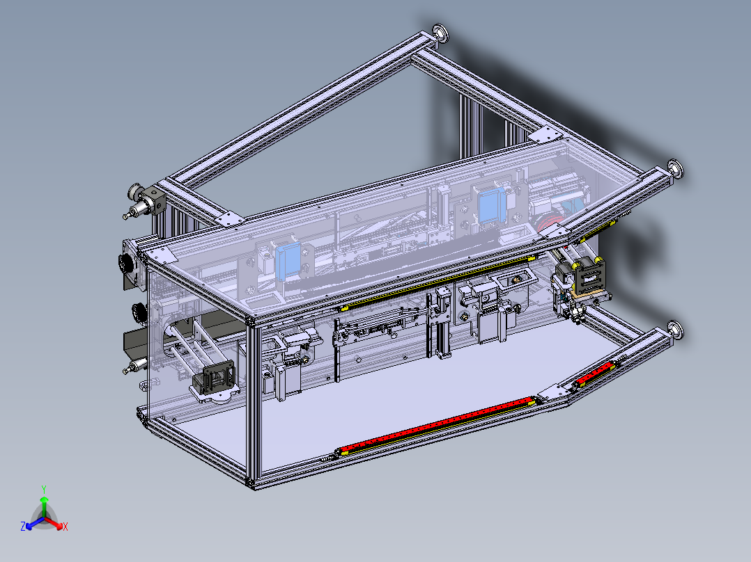 迈腾天窗生产线FB14095-25正等轴测图