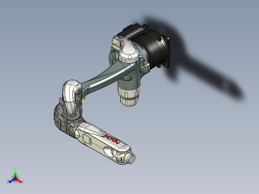 那智机器人nachi mz12 6axis industrial robot正等轴测缩略图