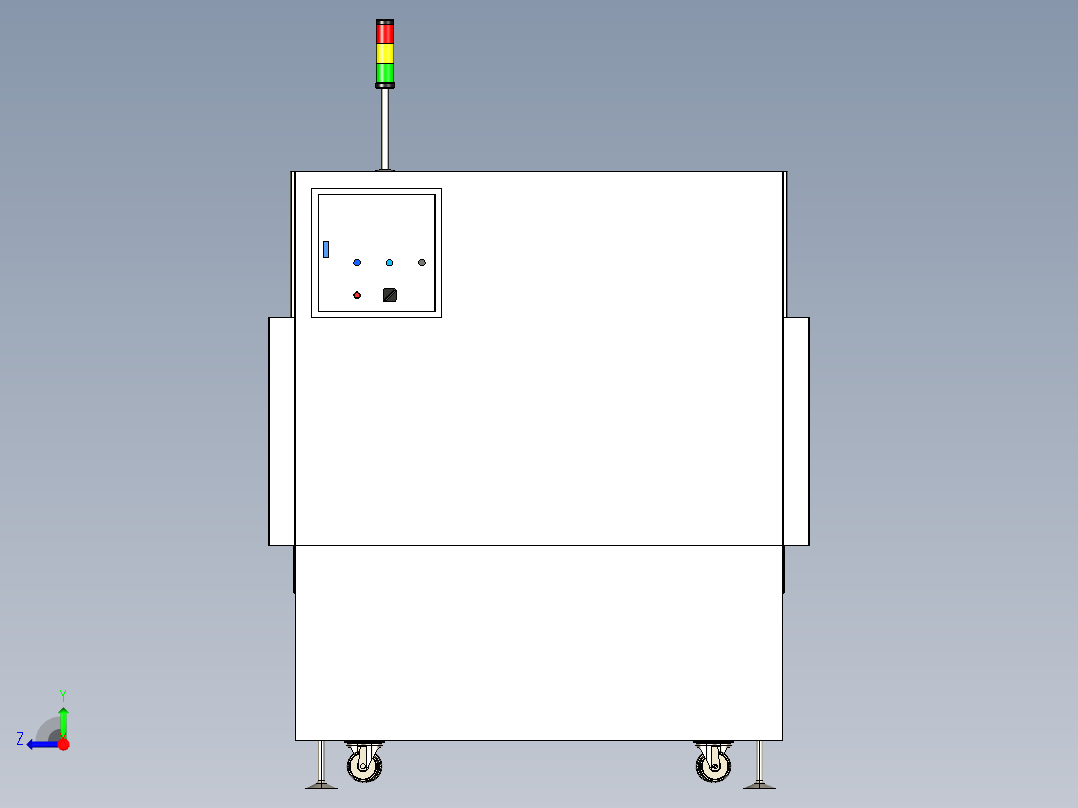 焗炉输送段右视图