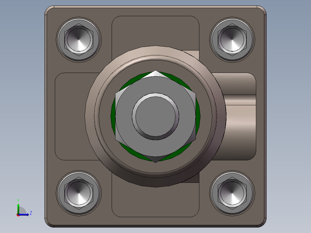 AIRTAC气缸左视图