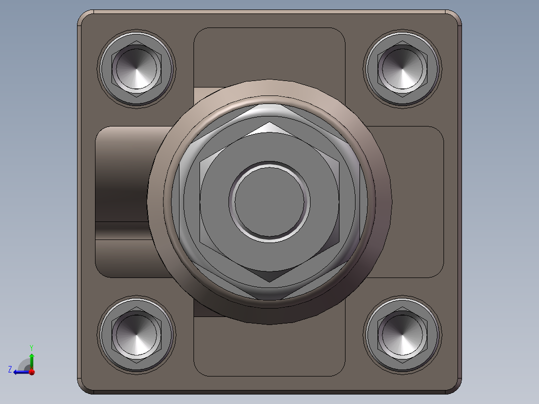 AIRTAC气缸右视图