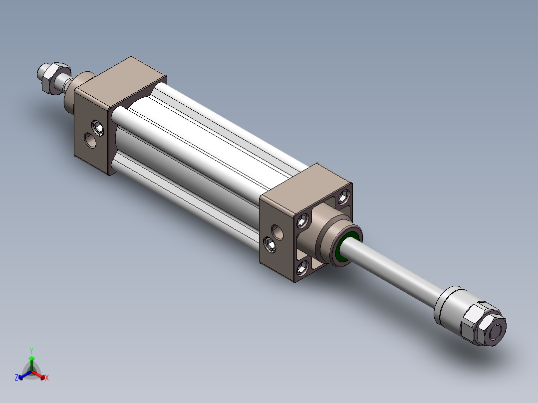 AIRTAC气缸正等轴测图