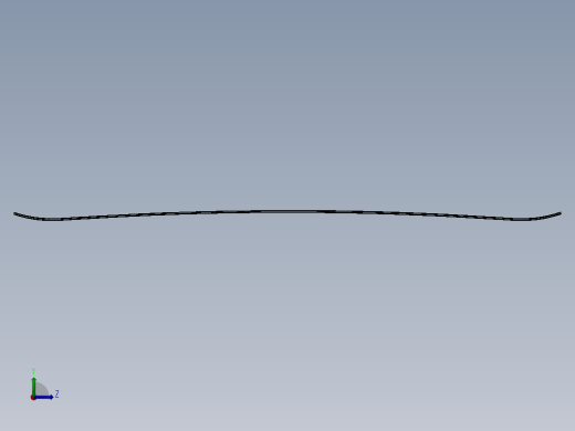 SolidWorks 滑雪板设计图纸左视缩略图