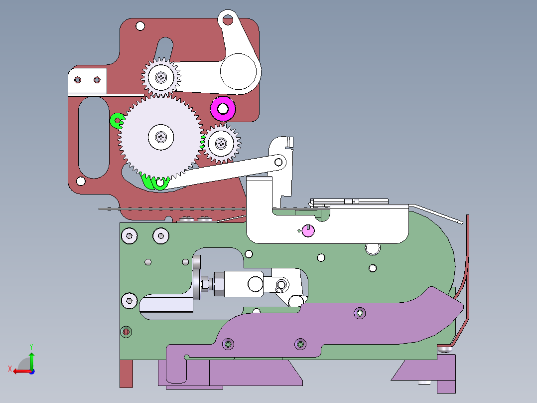 T570 飞达3D图纸后视图