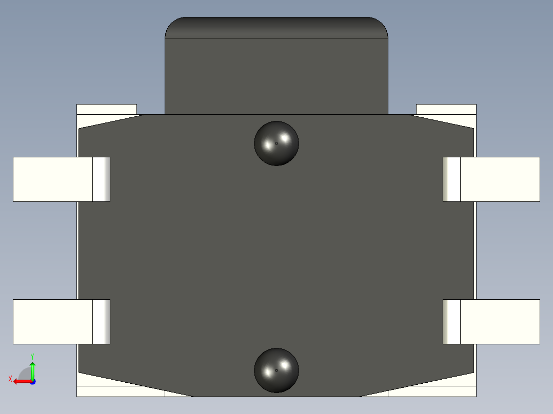 触觉开关后视图