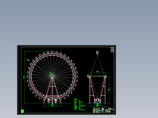 摩天轮cad