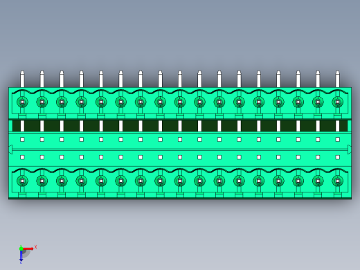DEGSON 2EDG 系列 5.0mm 可插拔接线端子组-2EDGRH-5.0-34P-14-00AH俯视缩略图
