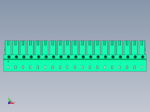 DEGSON 15EDG 系列 3.5mm 插拔式接线端子 FullPack-15EDGA-3.5-19P-14-00AH前视缩略图