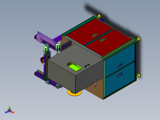 机械手抓取多位置贴标签机
