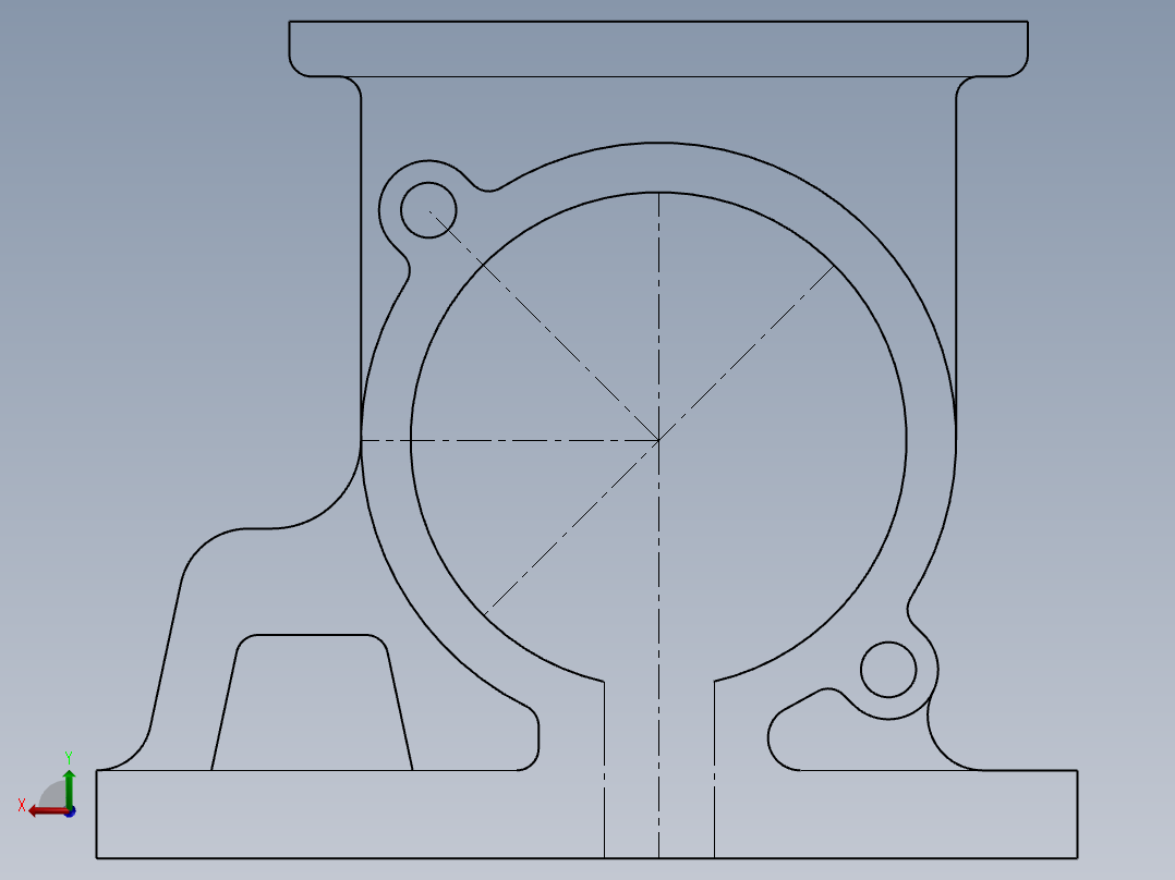 SW建模练习题-practice 41后视图