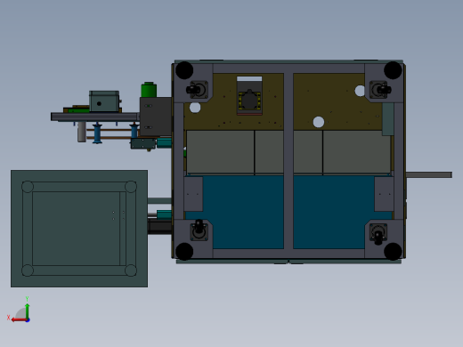 插针机整套图纸 非标自动化 机械3D后视缩略图