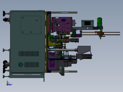 插针机整套图纸 非标自动化 机械3D左视缩略图