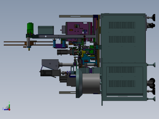 插针机整套图纸 非标自动化 机械3D右视缩略图