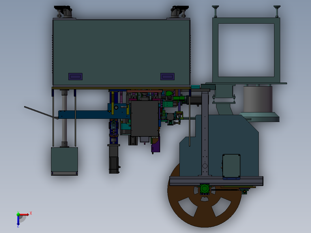 插针机整套图纸 非标自动化 机械3D俯视图