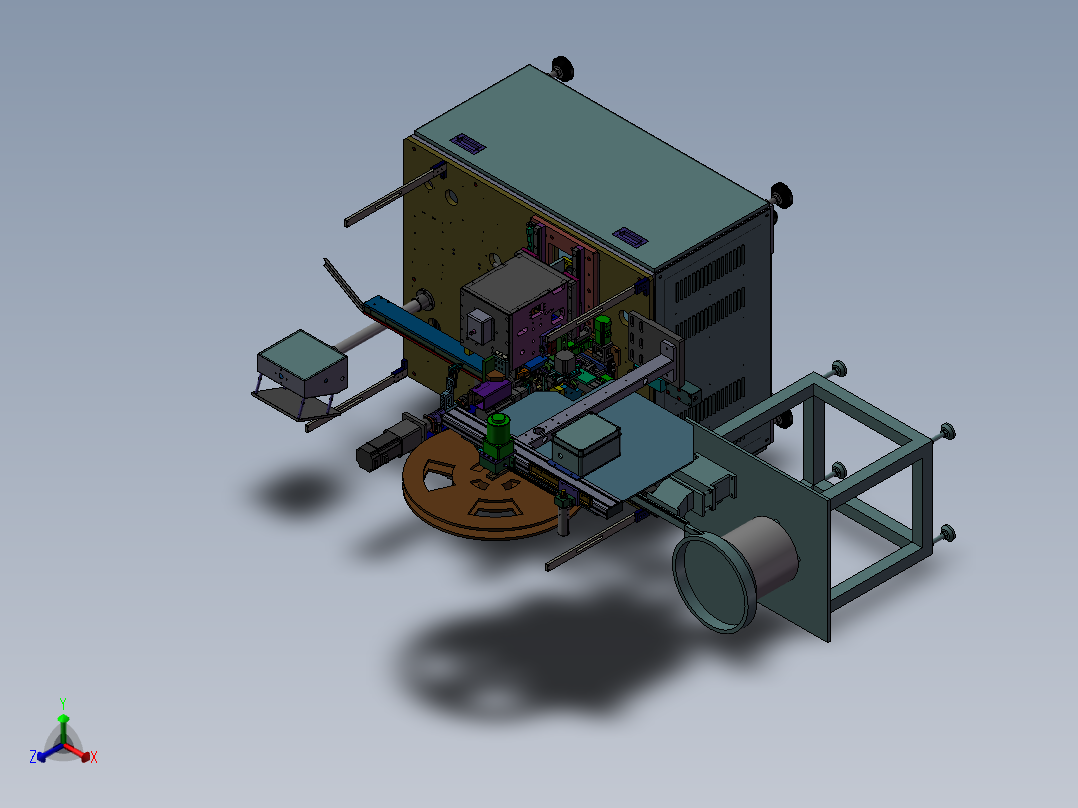 插针机整套图纸 非标自动化 机械3D正等轴测图
