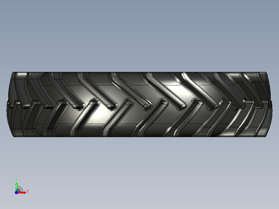 拖拉机轮胎R38前视图