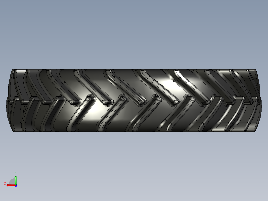 拖拉机轮胎R38后视图