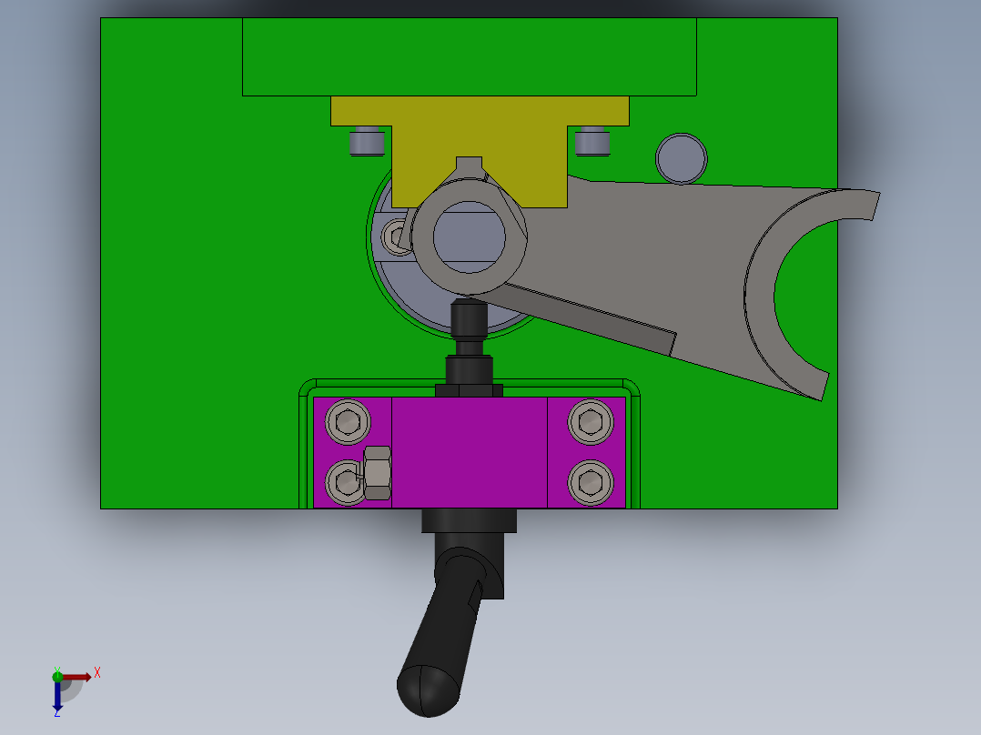 831006拨叉加工工艺及铣φ40端面夹具设计【含三维SolidWorks】俯视图