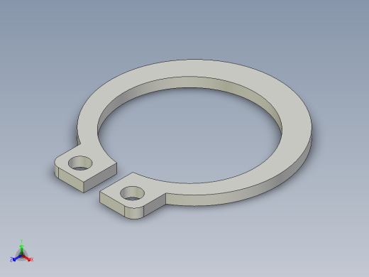 管道手动球阀-水管开关阀-手动阀门User Library-md52c150dn25-1_DN25~32SnapRing正等轴测缩略图