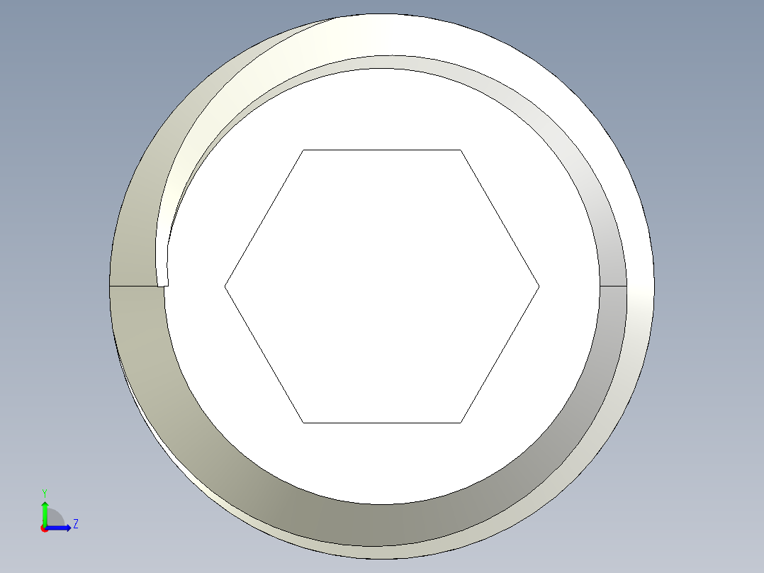 DIN 913-ISO 4026 固定螺钉-M6 L=6.STEP左视图