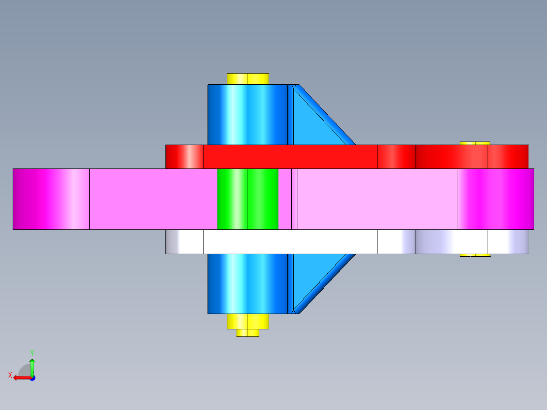 德克斯TUNKERS气缸数模T5-06.2BA后视图