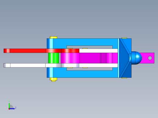 德克斯TUNKERS气缸数模T5-06.2BA左视缩略图