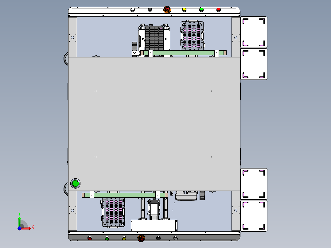 双轨道磁铁无磁区检测设备前视图