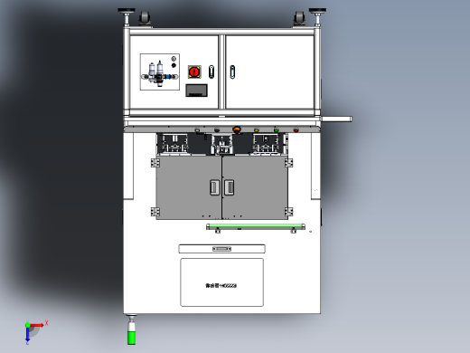 双轨道磁铁无磁区检测设备俯视缩略图