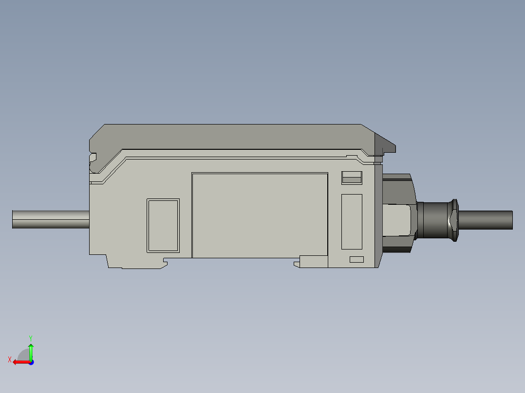 基恩士IL-1000_kc图纸模型后视图