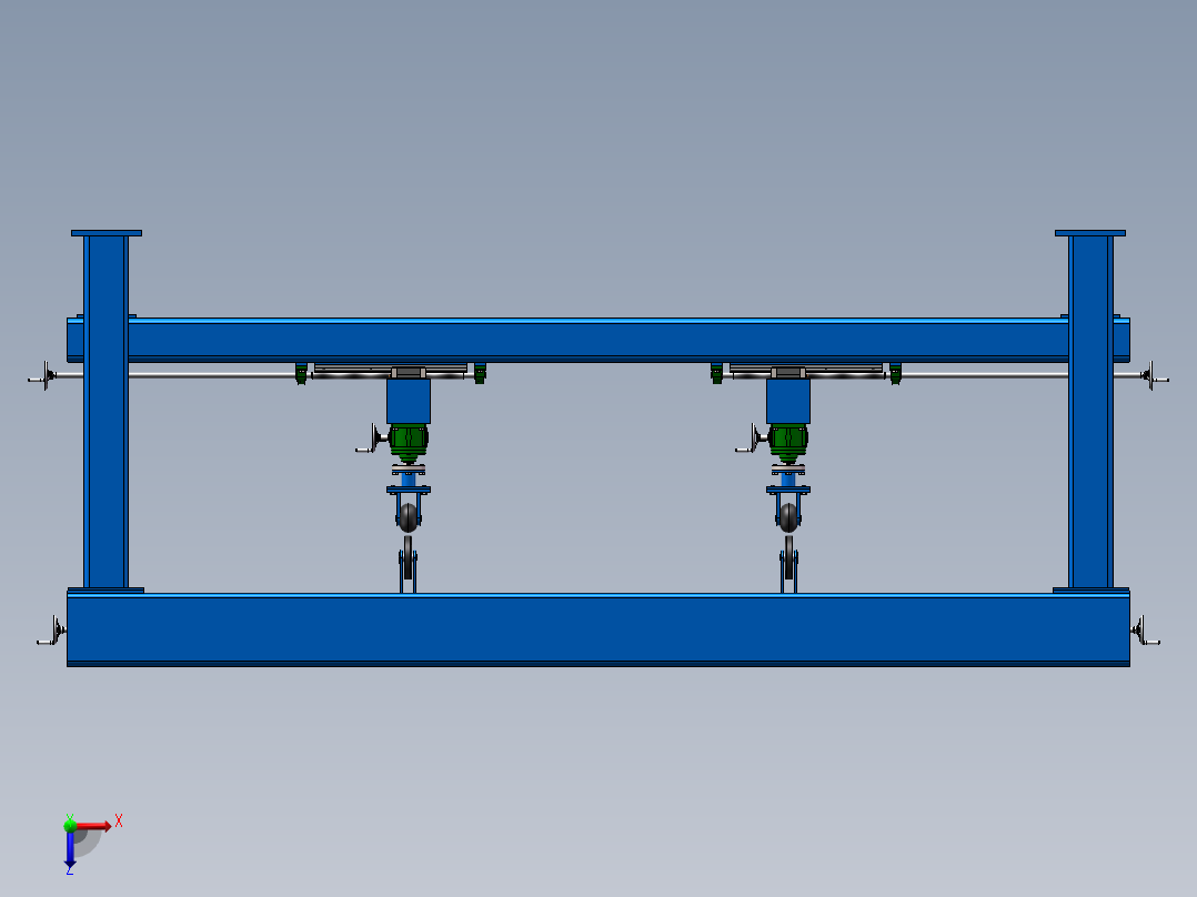 压边装置俯视图