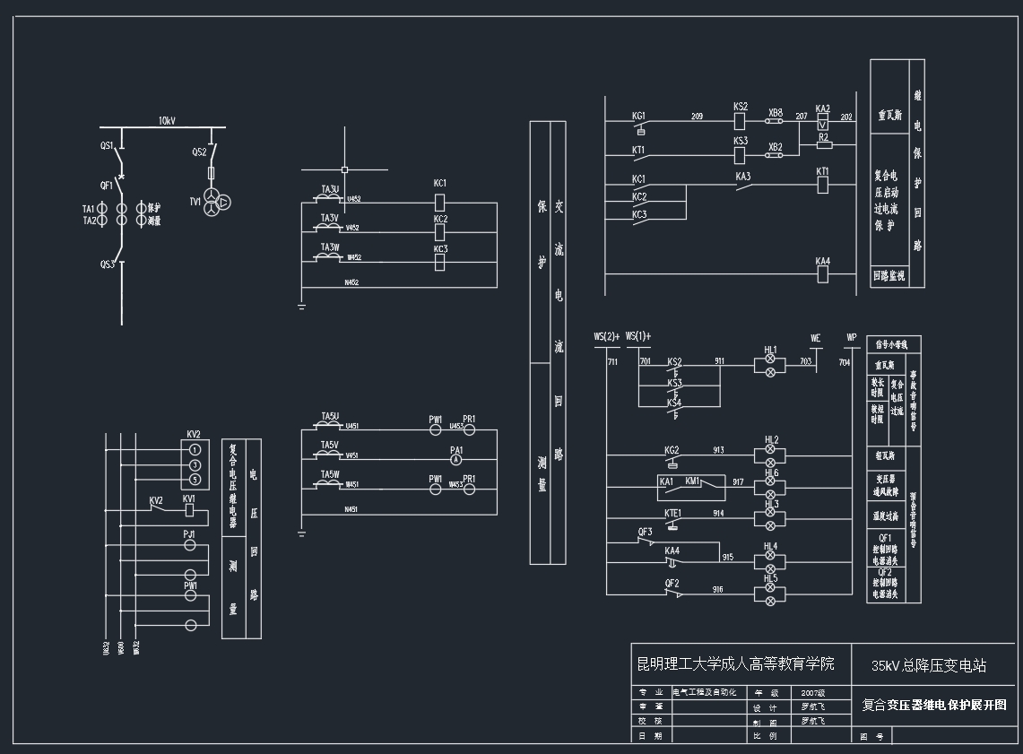 35KV降压变电站及配电系统设计