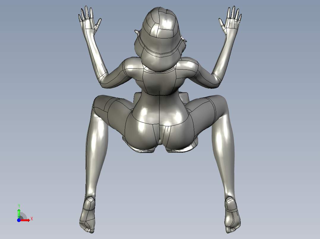 girl-sitting-hot女模特坐爱前视图