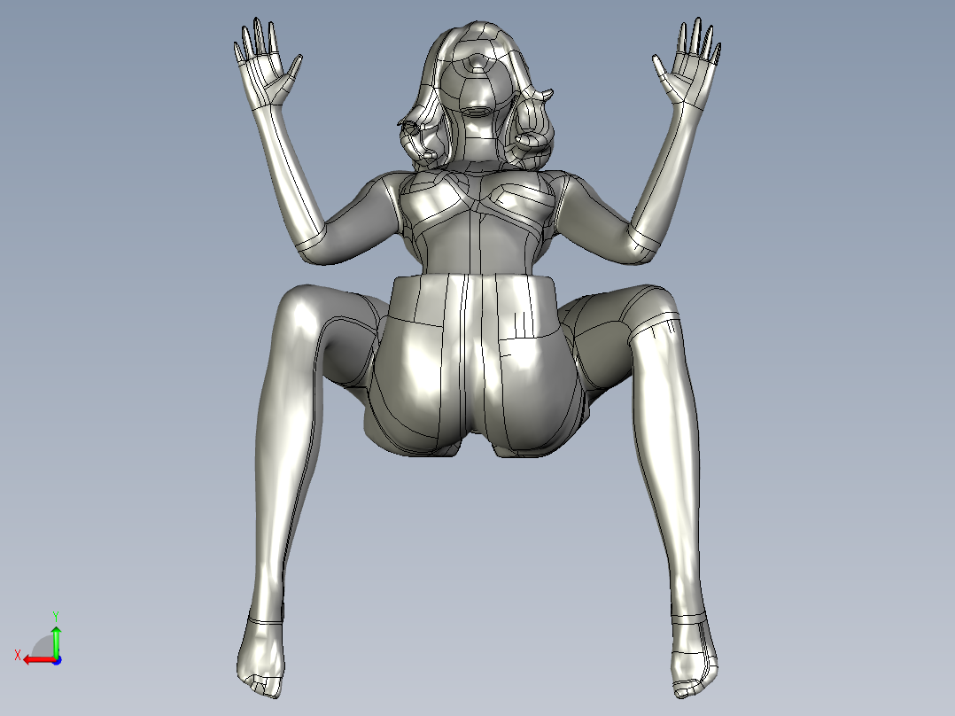 girl-sitting-hot女模特坐爱后视图