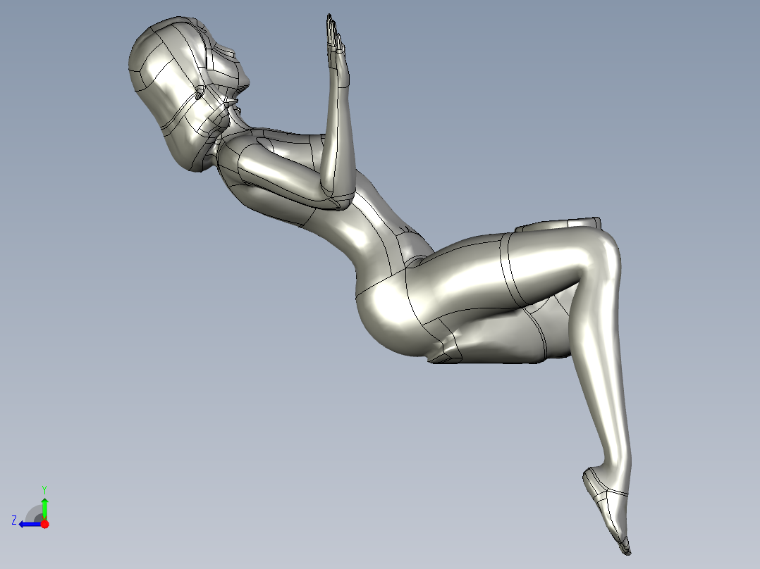 girl-sitting-hot女模特坐爱右视图