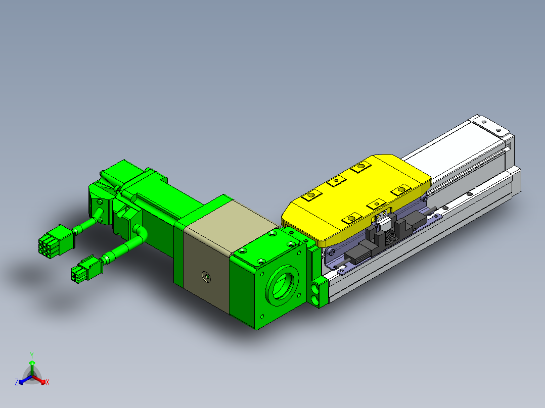 GTA内嵌同步带全封闭GTA5-BR-100W正等轴测图