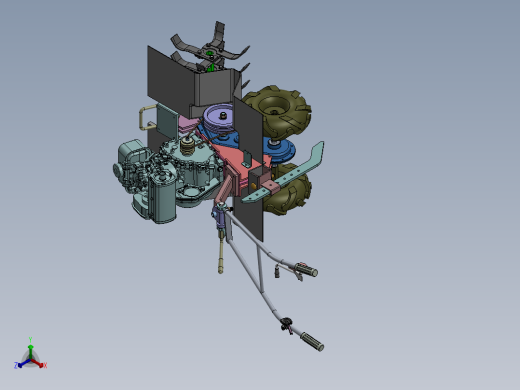 柴油旋耕机 578+24.4.14+002正等轴测缩略图