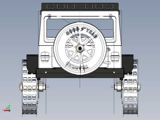 BBQ钣金吉普车模型后视缩略图