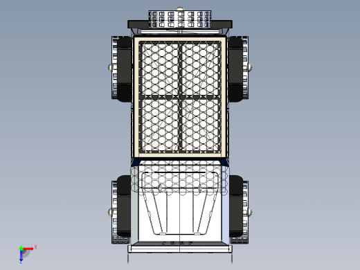 BBQ钣金吉普车模型俯视缩略图