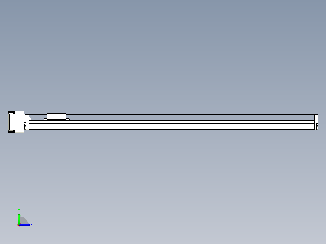 TPA-KNR-60E-1205C-L700A1-ML-BJ60-N3线性模块铝制底座左视图