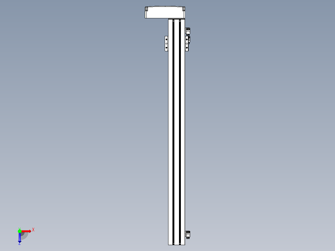 TPA-KNR-60E-1205C-L700A1-ML-BJ60-N3线性模块铝制底座俯视图