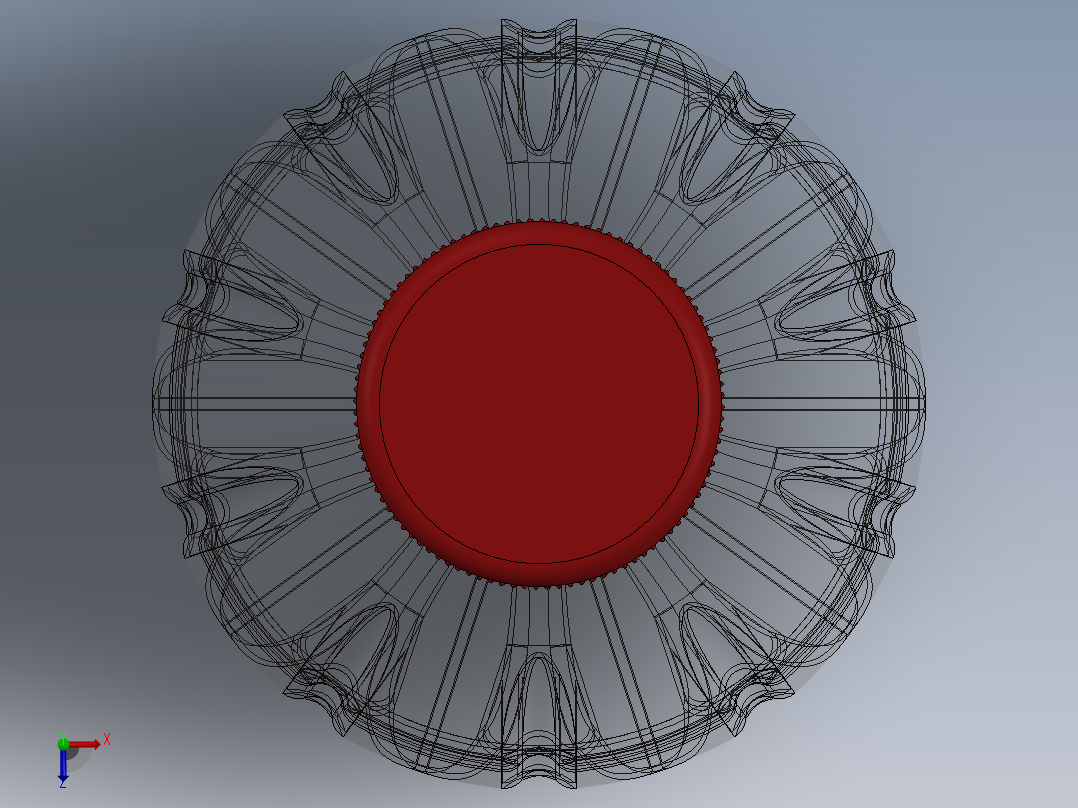瓶盖、盖子(42)俯视图