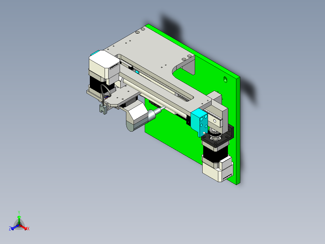 小型精铣设备设计正等轴测图