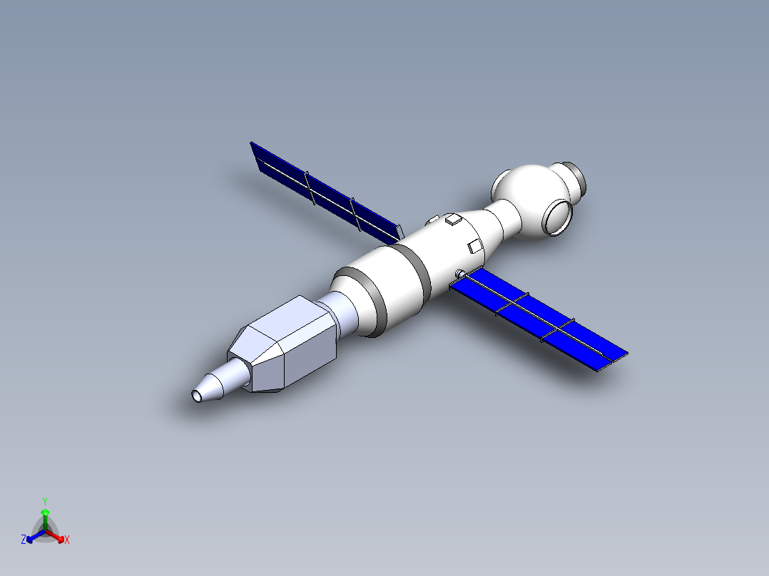 卫星、空间站(43)正等轴测图