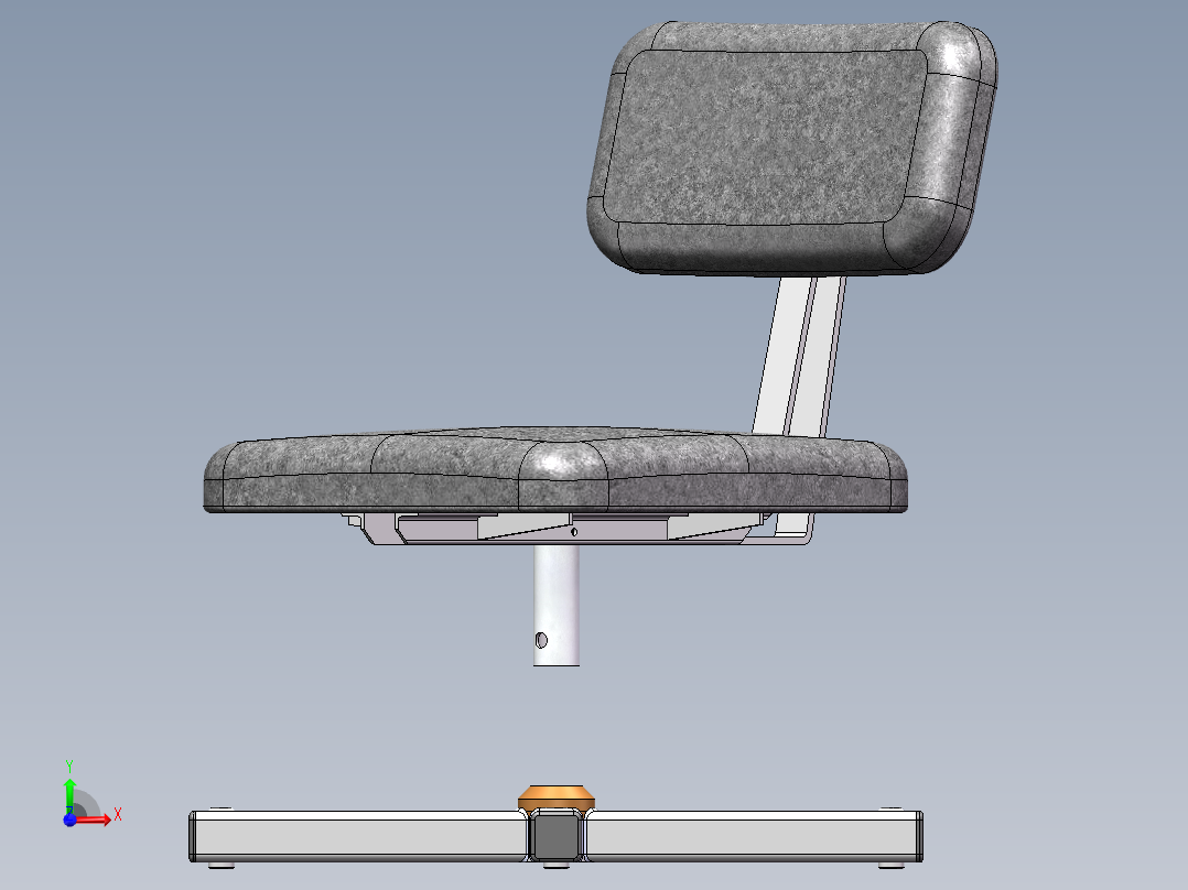 椅子、凳子(37)前视图