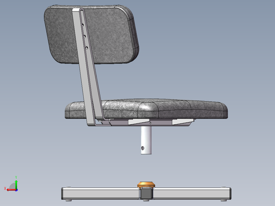 椅子、凳子(37)后视图
